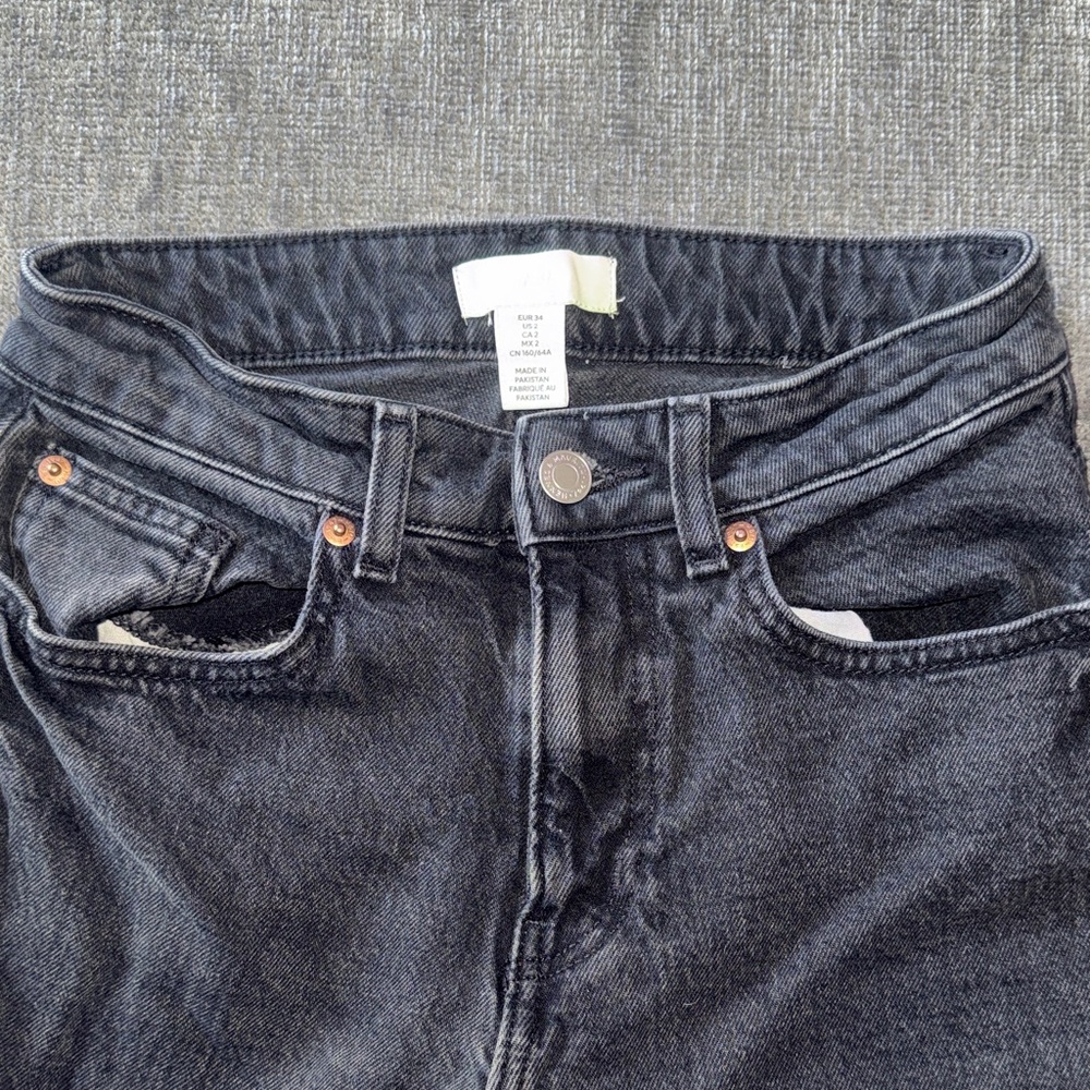 H&M Women's High Rise Jeans - Black
